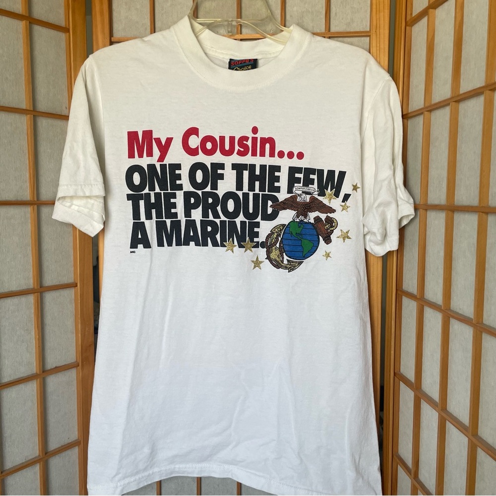 Vintage Marine Cousin Graphic‎ T-Shirt, M